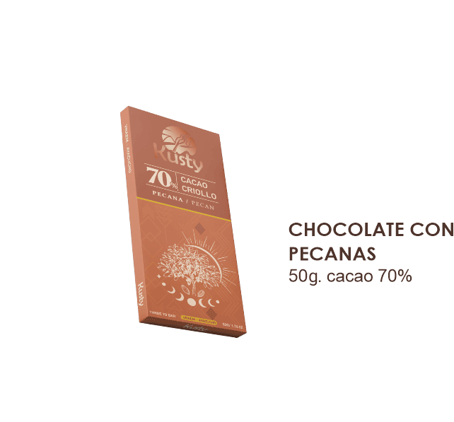 Chocolate con pecanas
